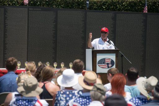 Paul Entrekin speaking on Memorial Day 2019.